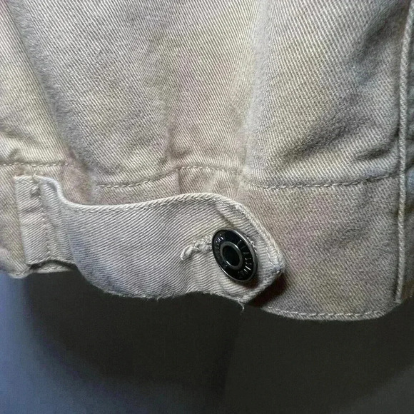 Blassport Brown Women’s Jacket Boxy Denim Button Down Jacket Size Xl - Picture 5 of 8